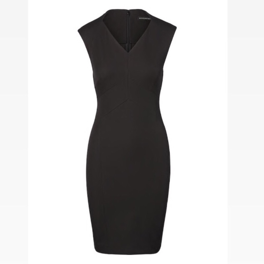 Banana Republic black sheath dress 00P